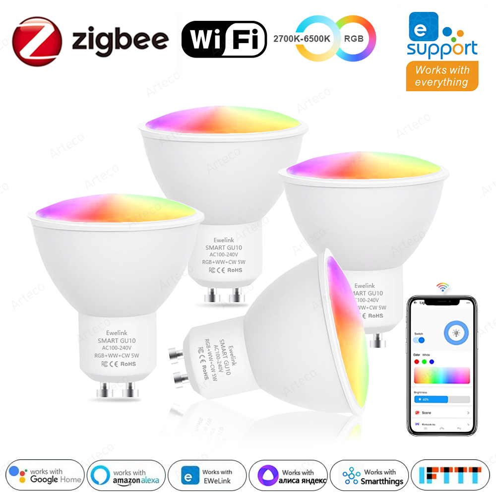 Philips Bulb Hue - Ewelink GU10 Zigbee LED 전구 WiFi