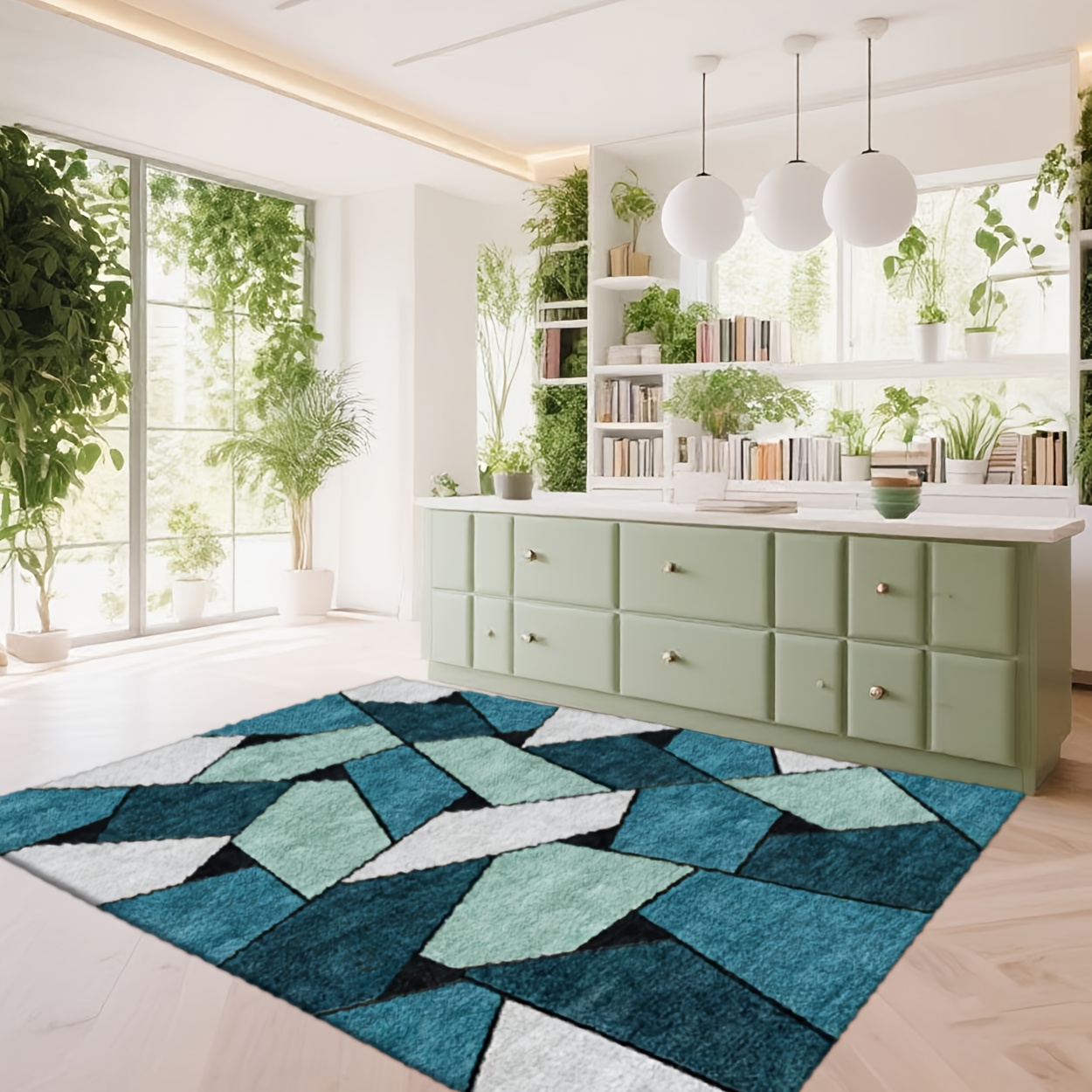 Home Decor Color Palettes - 해안에서 영감을 받은 카펫, 바다 색상