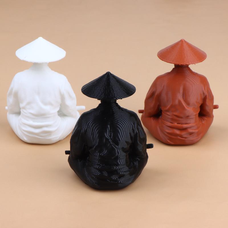 Home Decor Zen Style - 명상하는 사무라이 피규어, 동양 선 스타일