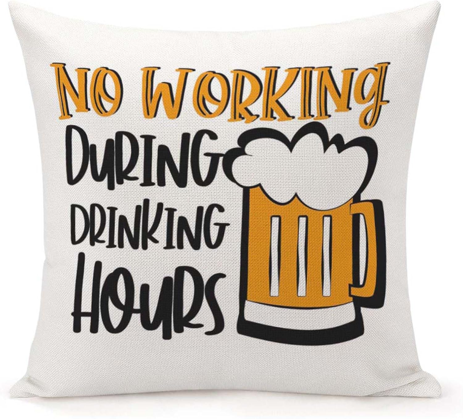Home Decor Quotes Ideas - 재미있는 맥주 베개 커버, 음주 중에는