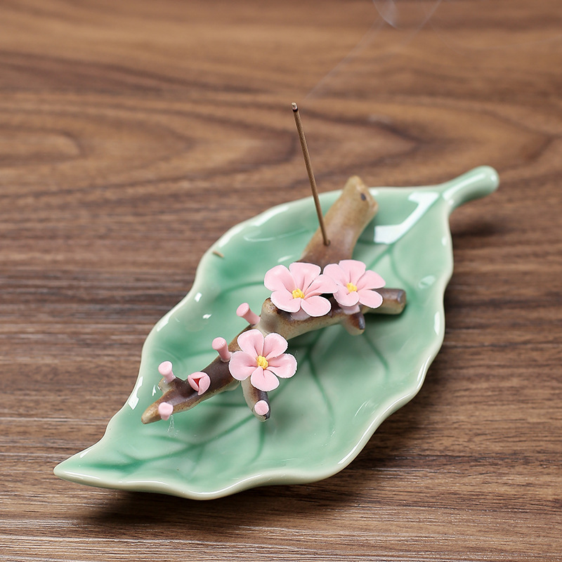 Home Decor Zen Style - 중국 선 스타일 수제 복숭아 꽃