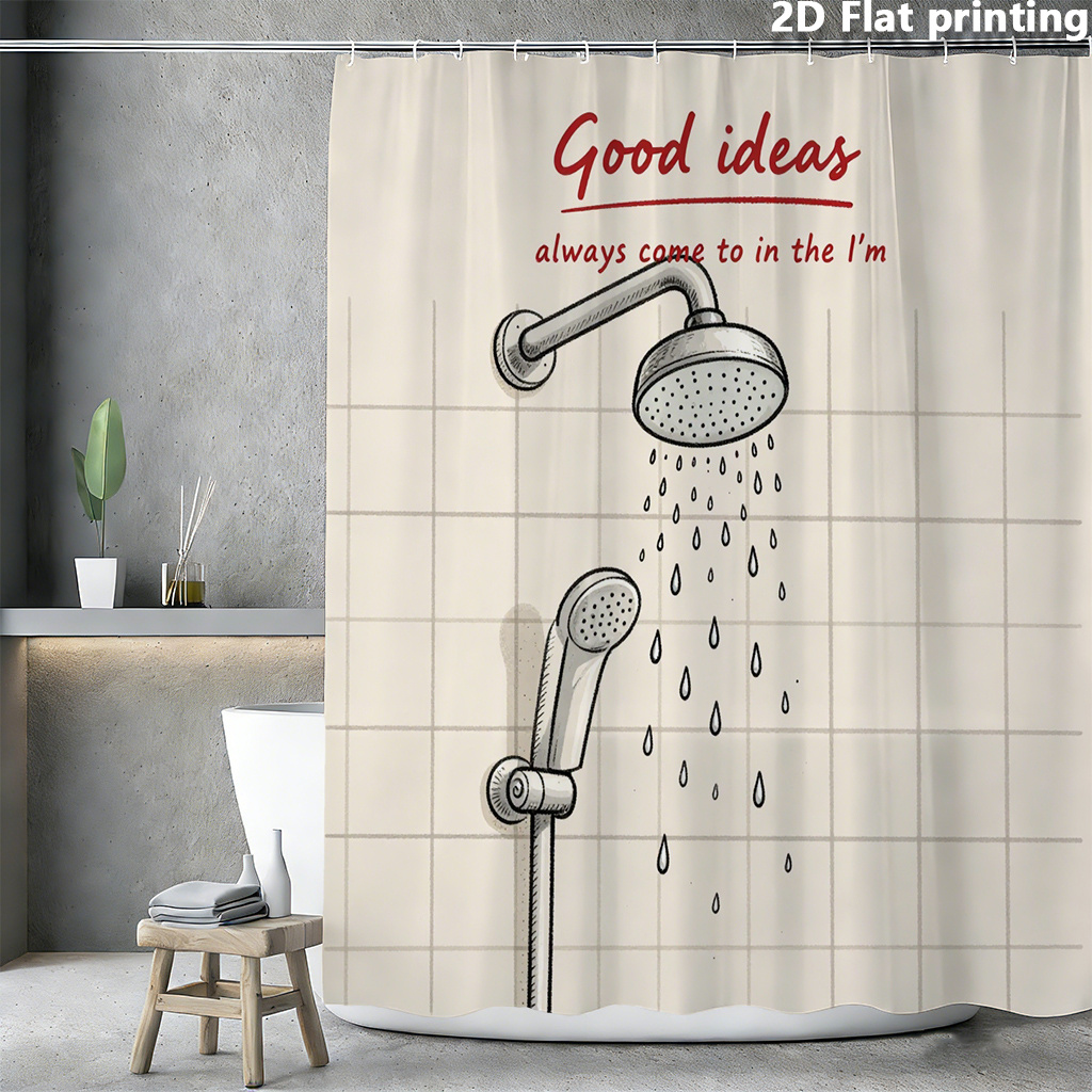Home Decor Quotes Ideas - 재미있는 샤워 커튼, 좋은 아이디어 인용문
