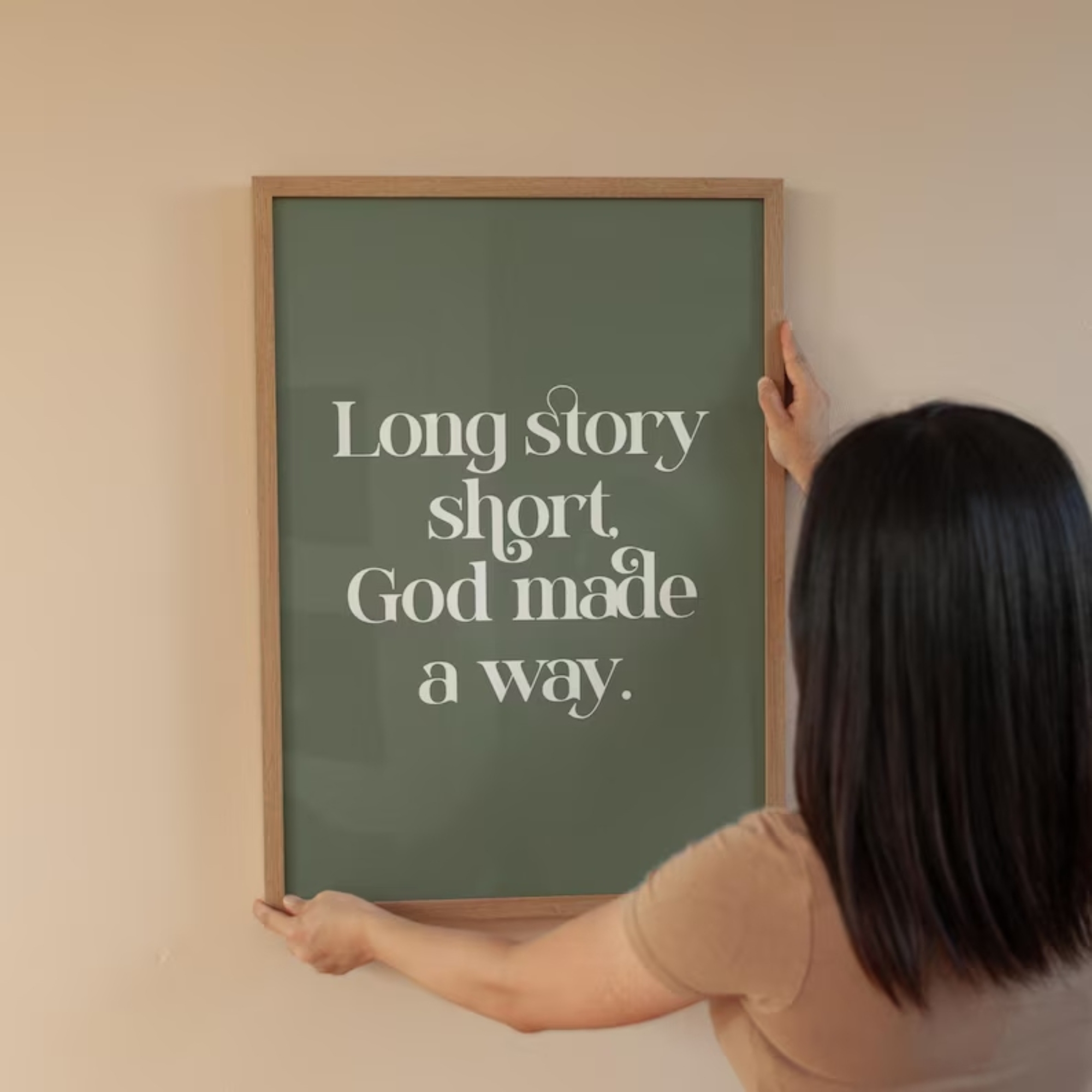 긴 이야기를 간결하게: 하나님은 길을 열었다 기독교 신 - Home Decor Reviews 리뷰 및 가격