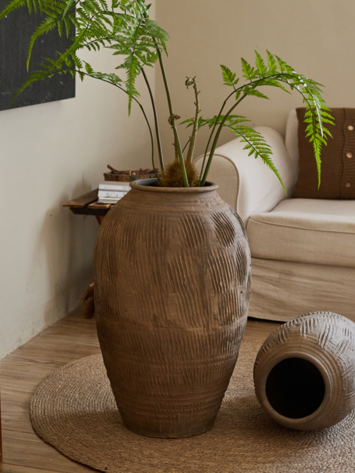 레트로 빈티지 대형 테라코타 꽃병, 젠 스타일 장식 소 - Home Decor Zen Style 리뷰 및 가격