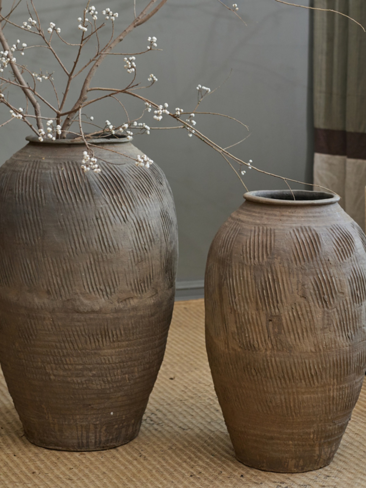 레트로 빈티지 대형 테라코타 꽃병, 젠 스타일 장식 소 - Home Decor Zen Style 리뷰 및 가격