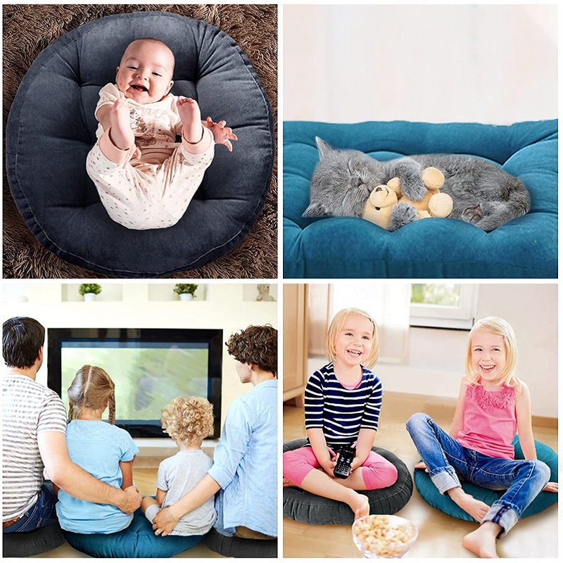 두꺼운 대형 원형 쿠션, 부드럽고 편안한 풀필드 명상  - Home Decor Zen Style 리뷰 및 가격