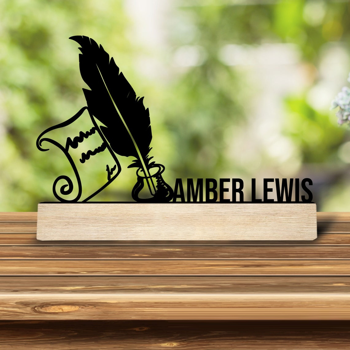 1개 맞춤형 레트로 철제 조각상 장식품, 나무 받침대가 - Home Decor For Wedding 리뷰 및 가격