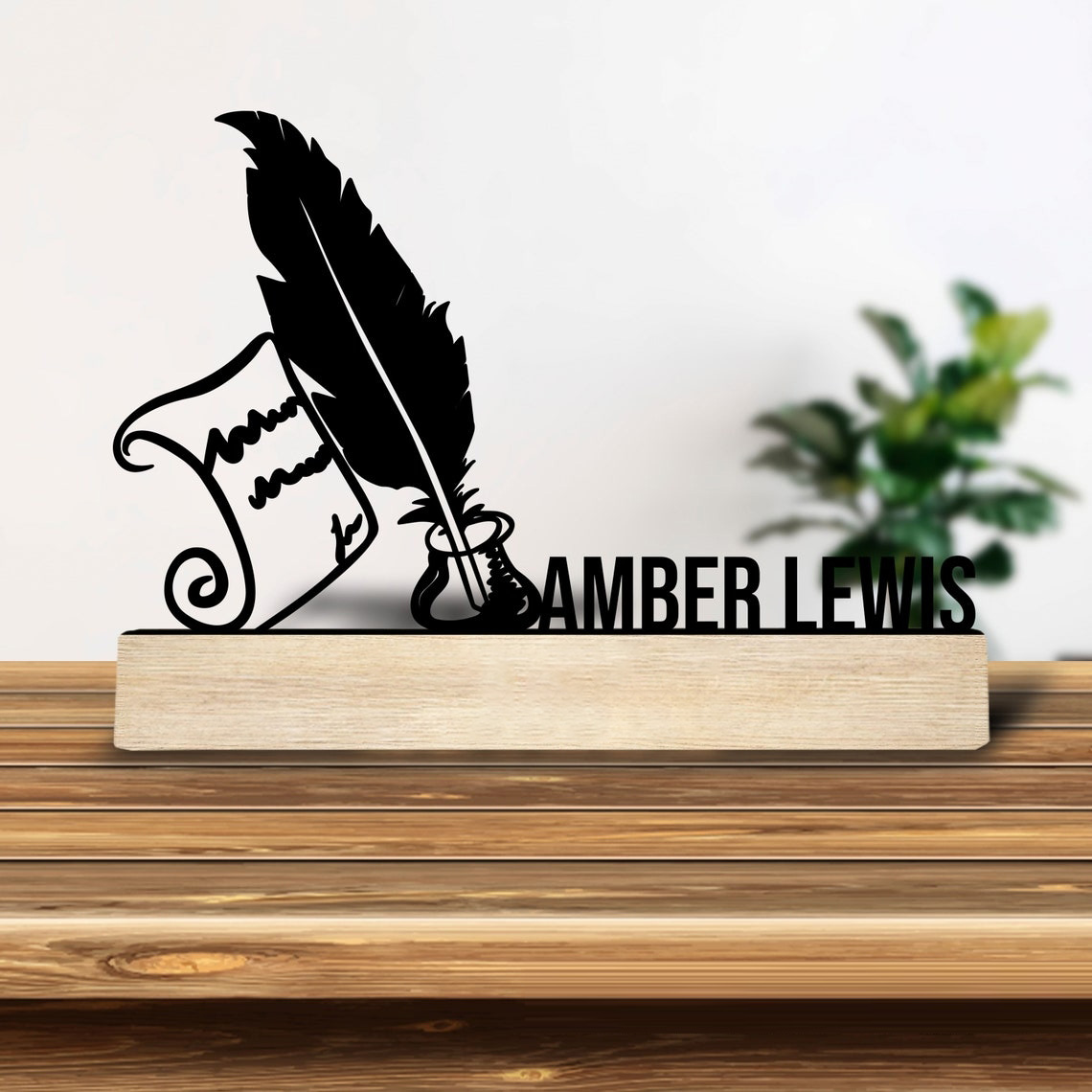 1개 맞춤형 레트로 철제 조각상 장식품, 나무 받침대가 - Home Decor For Wedding 리뷰 및 가격