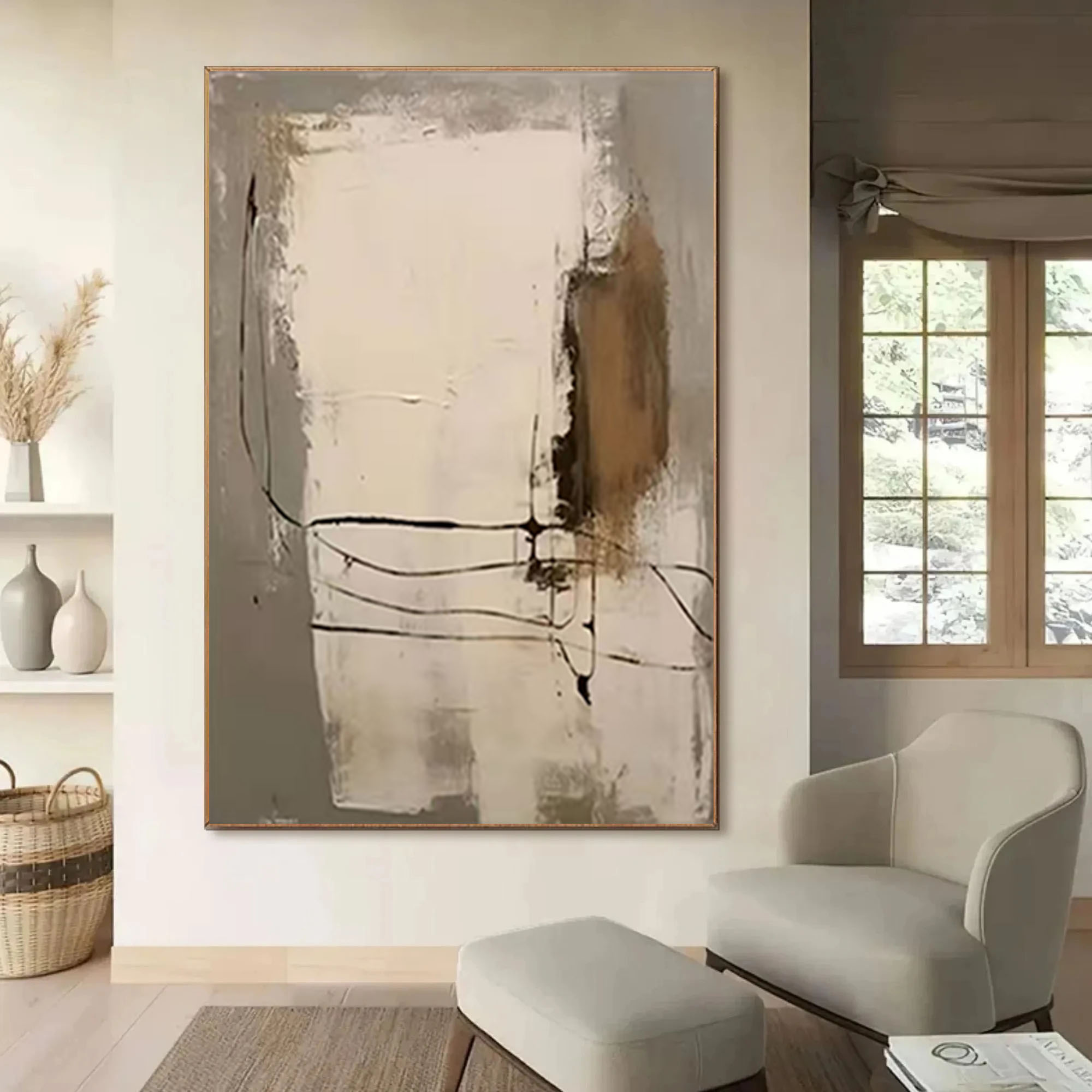 100% 손으로 그린 ​​유화 추상 팔레트 캔버스 그림 - Home Decor Color Palettes 리뷰 및 가격