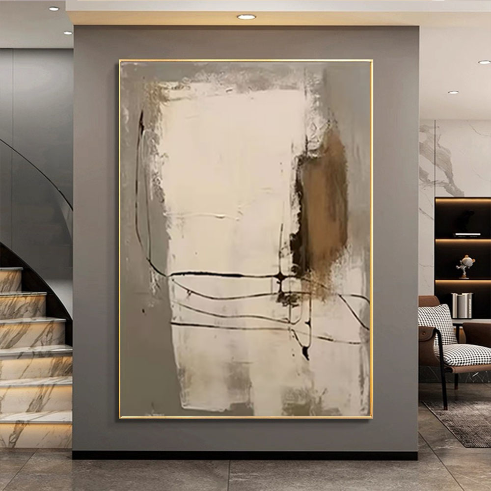 100% 손으로 그린 ​​유화 추상 팔레트 캔버스 그림 - Home Decor Color Palettes 리뷰 및 가격