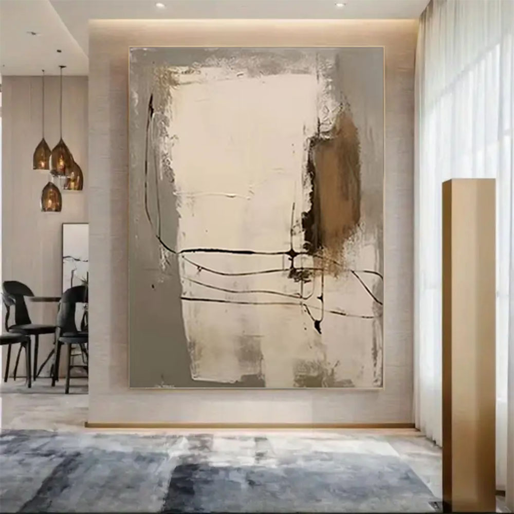 100% 손으로 그린 ​​유화 추상 팔레트 캔버스 그림 - Home Decor Color Palettes 리뷰 및 가격