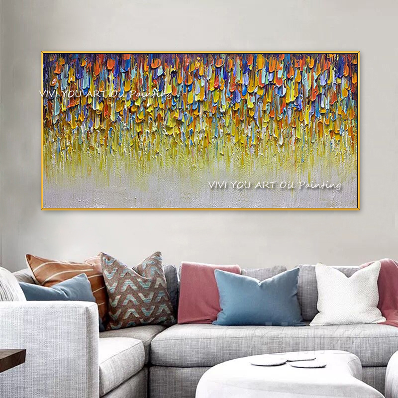 캔버스 복도용 추상적 수제 색상 두꺼운 유화 팔레트,  - Home Decor Color Palettes 리뷰 및 가격
