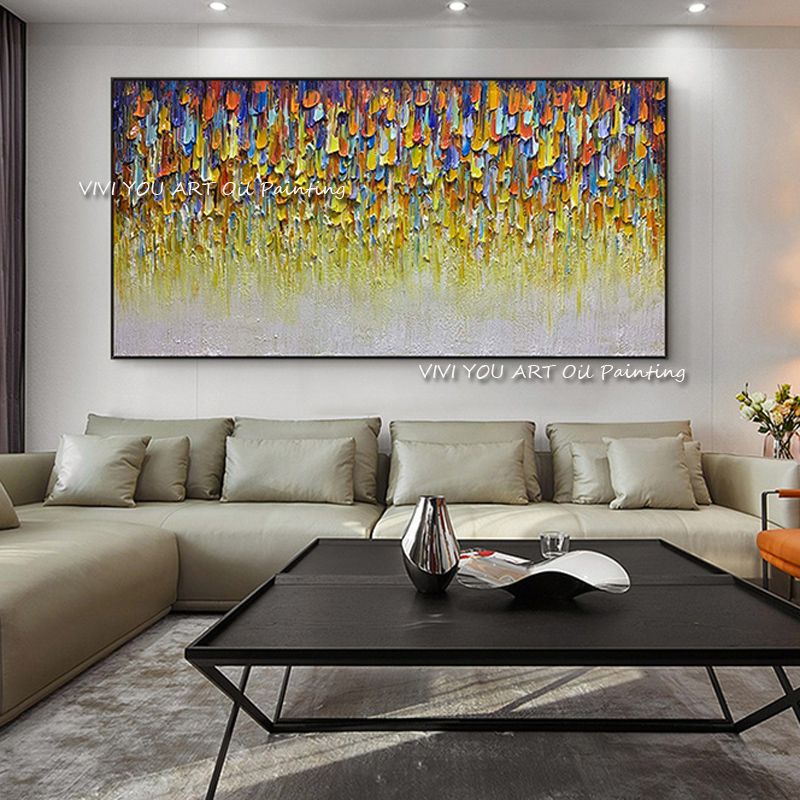 캔버스 복도용 추상적 수제 색상 두꺼운 유화 팔레트,  - Home Decor Color Palettes 리뷰 및 가격