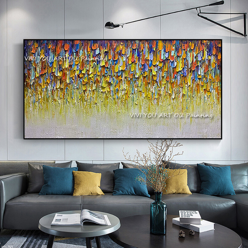 캔버스 복도용 추상적 수제 색상 두꺼운 유화 팔레트,  - Home Decor Color Palettes 리뷰 및 가격