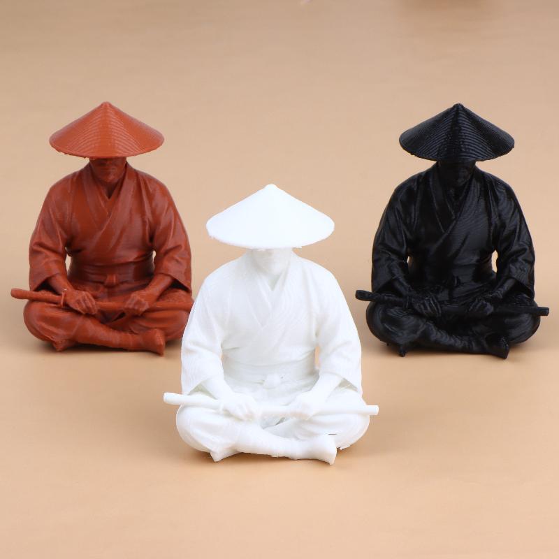 명상하는 사무라이 피규어, 동양 선 스타일 플라스틱 장 - Home Decor Zen Style 리뷰 및 가격