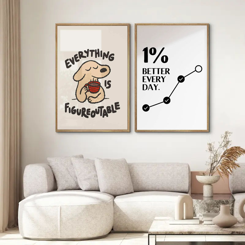 프레임 없음 1pc 영감을 주는 인용문 포스터 벽 예술 - Home Decor Quotes Ideas 리뷰 및 가격