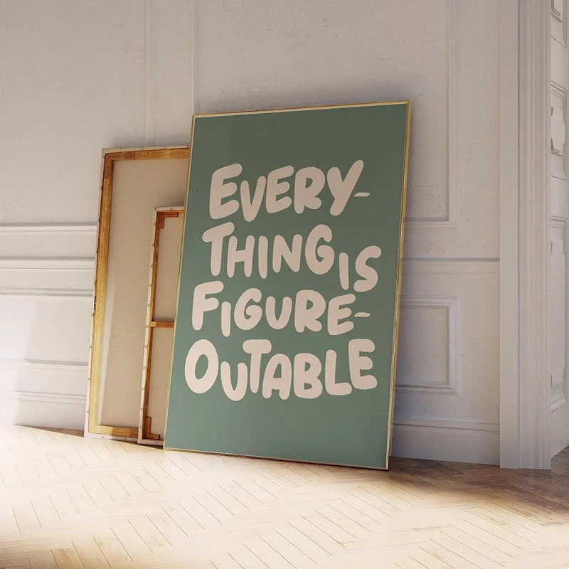 프레임 없음 1pc 영감을 주는 인용문 포스터 벽 예술 - Home Decor Quotes Ideas 리뷰 및 가격
