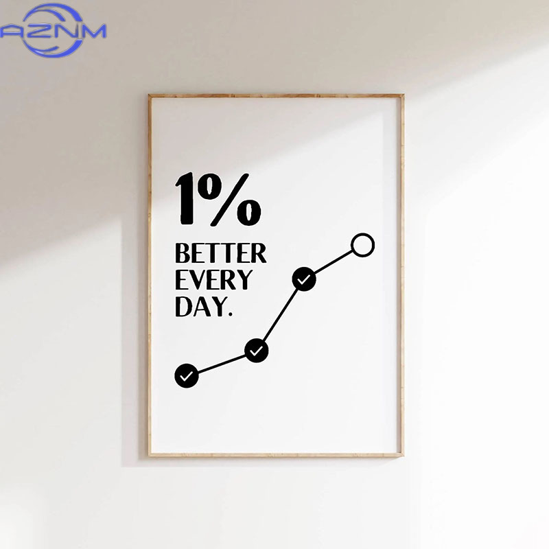 AZNM 1pc 영감을 주는 인용문 포스터 벽 예술 동 - Home Decor Quotes Ideas 리뷰 및 가격