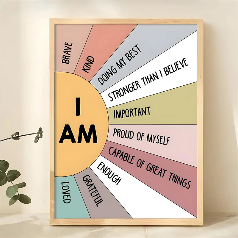 1pc 영감을 주는 명언 포스터 벽 예술 동기 부여 메 - Home Decor Quotes Ideas 리뷰 및 가격