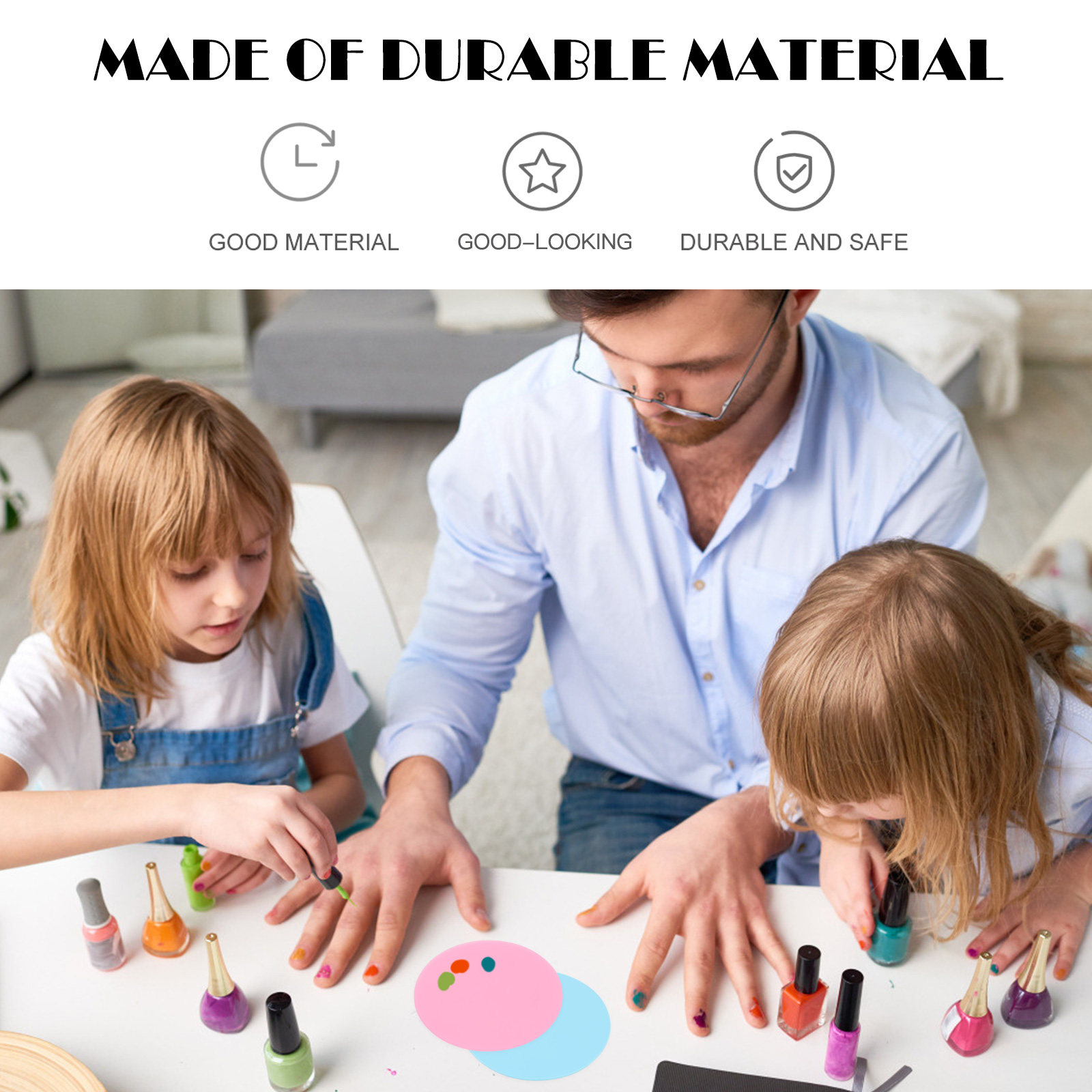 10Pcs 네일 팔레트 실리콘 매니큐어 액세서리 살롱  - Home Decor Color Palettes 리뷰 및 가격