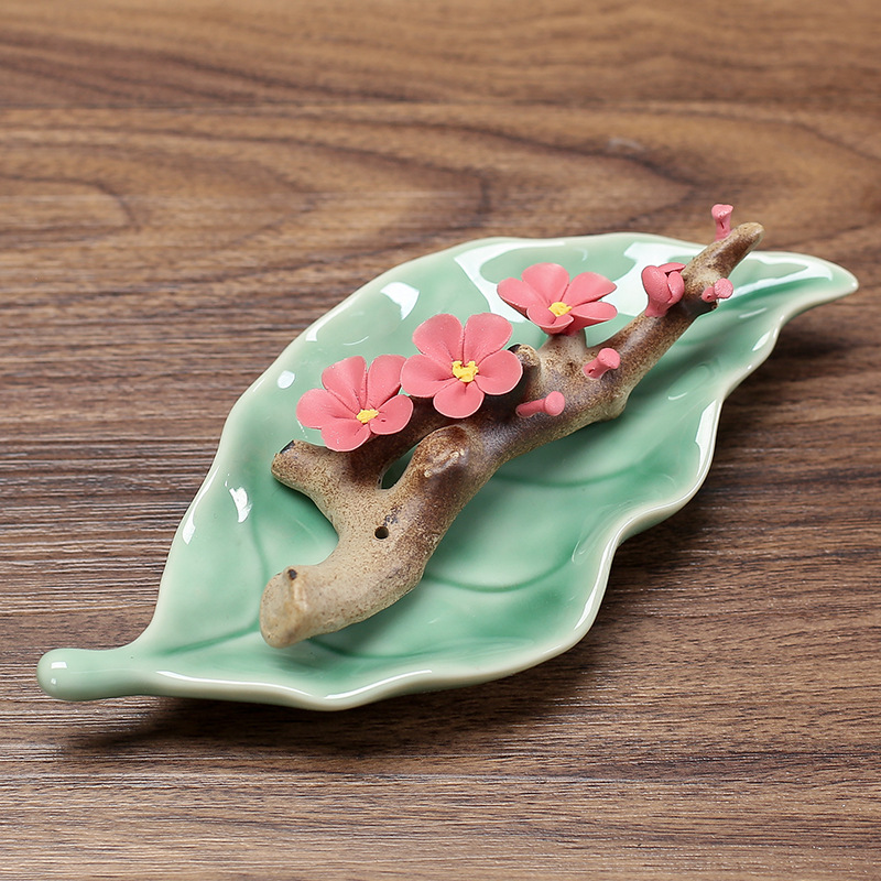 중국 선 스타일 수제 복숭아 꽃 향 버너, 홈 장식 브 - Home Decor Zen Style 리뷰 및 가격