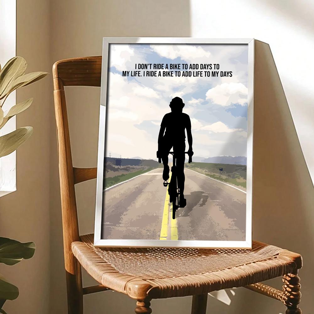사이클링 동기 부여 명언 아트 포스터, 현대적인 자가  - Home Decor Quotes Ideas 리뷰 및 가격