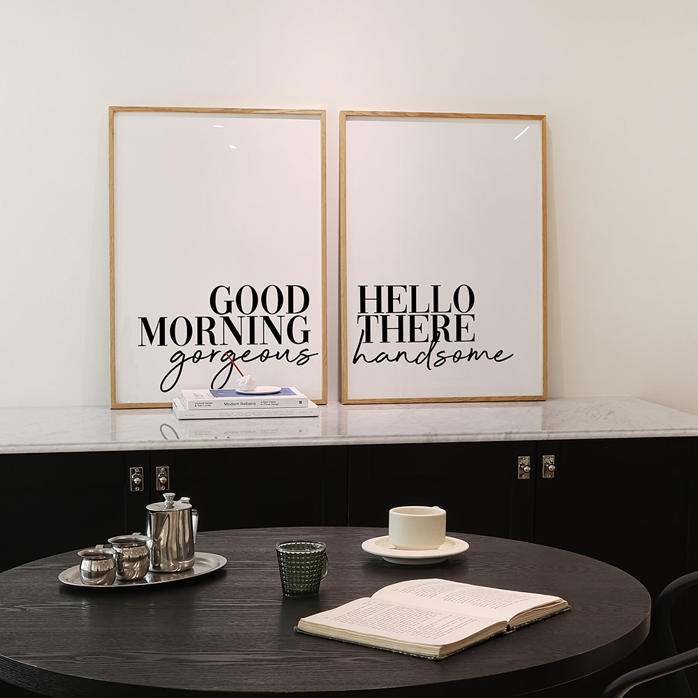 Good Morning Quotes 포스터 및 프린트  - Home Decor Quotes Ideas 리뷰 및 가격