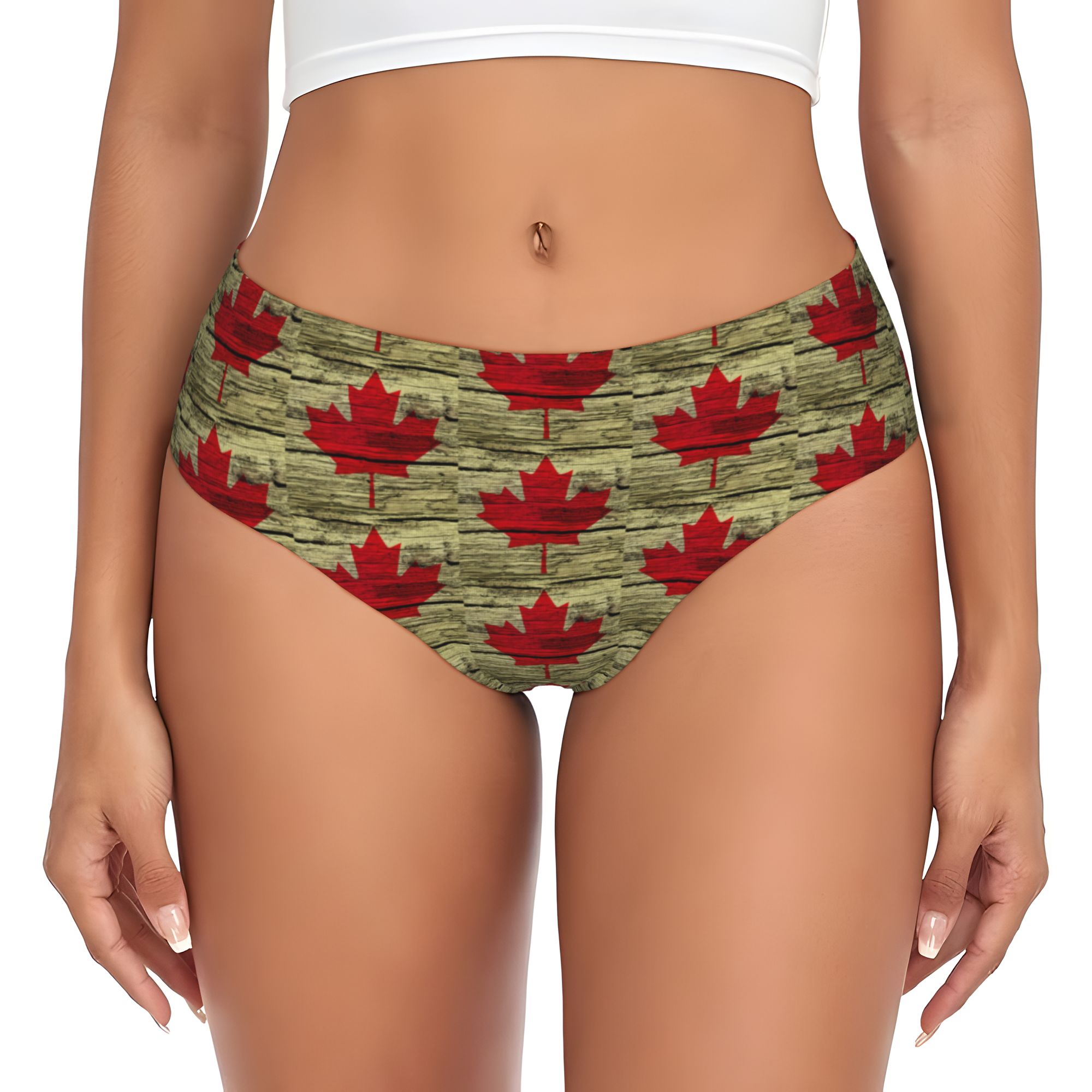 캐나다 국기 애국심 브리프 팬티 여성용 편안한 스트레치 - Home Decor Canada 리뷰 및 가격