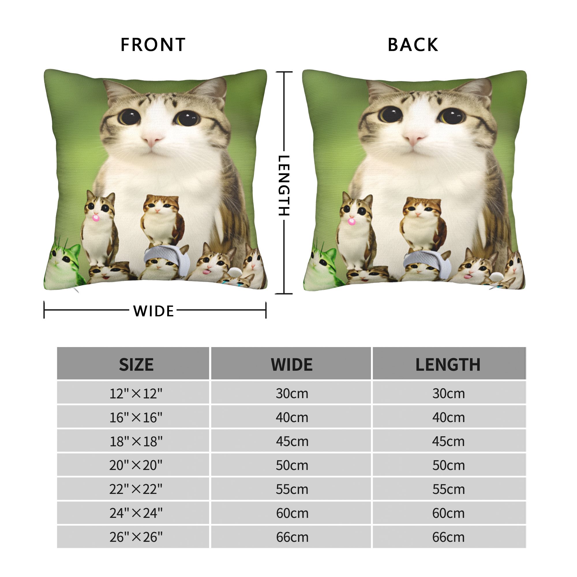 베개 커버 재미있는 야옹 고양이 가족 png-1-403 - Home Decor Png 리뷰 및 가격