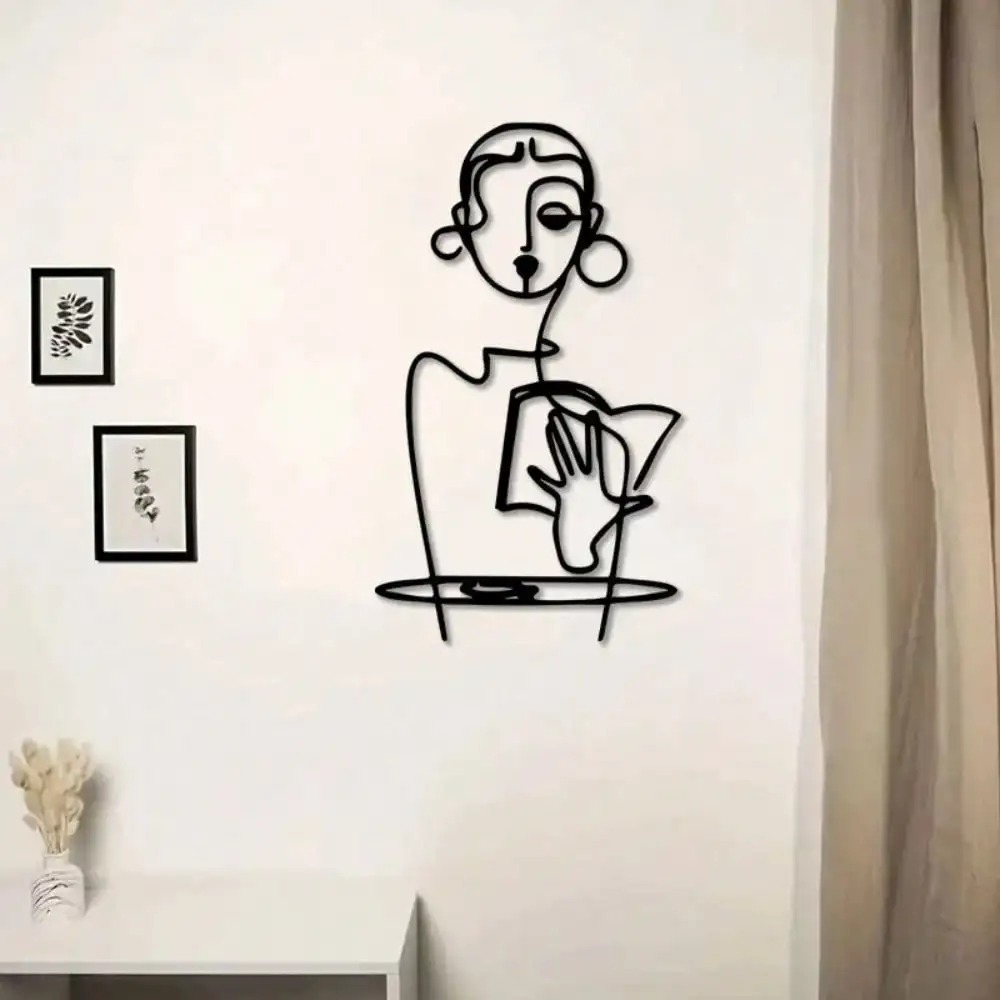 브랜드 미니멀리스트 여성 금속 벽 예술 라인 아트 철제 - Home Decor Brand 리뷰 및 가격